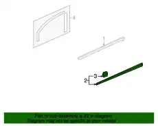 PROTECTOR, R. FR. DOOR 75302-SNE-A02ZF HONDA
