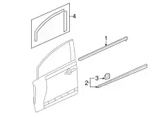 PROTECTOR, R. FR. DOOR 75302-SNE-A02ZF HONDA