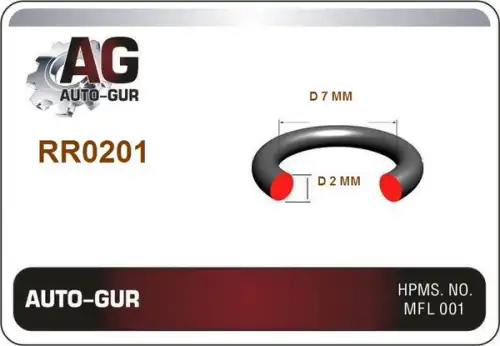 RR0201 Кольцо уплотнительное трубки кондиционера MR360998 AUTO-GUR