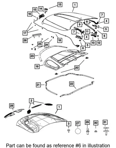 Прокладка глушителя DODGE 52124282AA