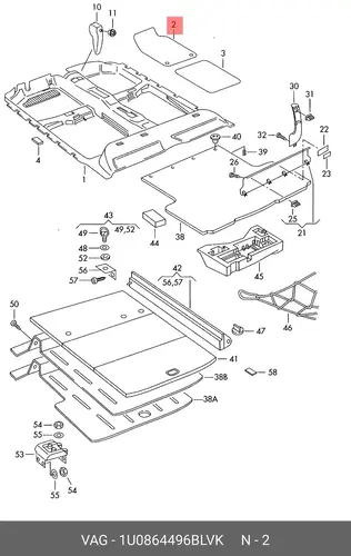 Коврики в салон VAG 1U0864496B LVK