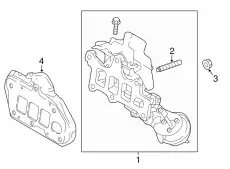 Прокладка коллектора MAZDA PY8V13460A