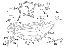 Фара MAZDA GRF551041A