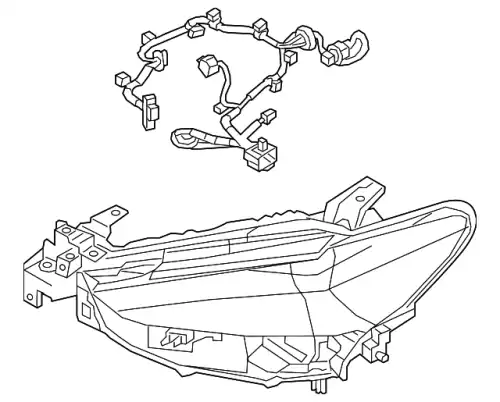Фара MAZDA GRF551041A