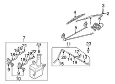 Hose assy - windshield washer 0K2A167500B HYUNDAI
