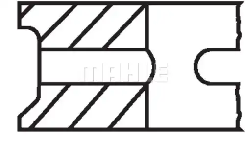 Кольца поршневые MAHLE 014 53 N1