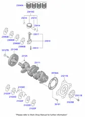 Поршень двигателя в сборе 230412B602 HYUNDAI