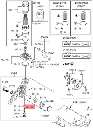 2611227400 CZ2ROTOR-OIL PUMP INR MOBIS