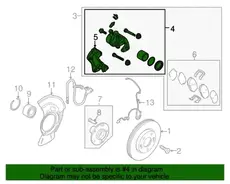 Caliper kit-brake,rh 58190A7A01 HYUNDAI