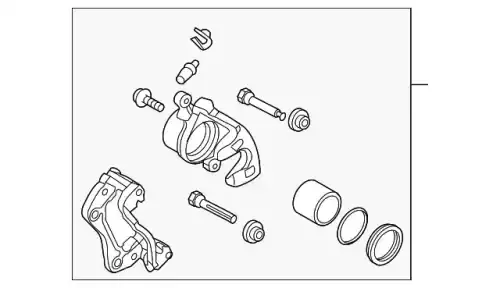 Caliper kit-brake,rh 58190A7A01 HYUNDAI