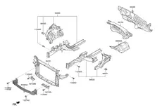 ДЕРЖАТЕЛЬ РАДИАТОРА 64136C5100 HYUNDAI