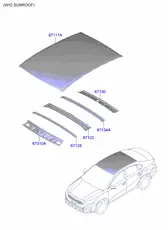 КРЫША 67111M6010 HYUNDAI