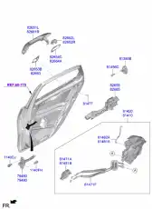 Ручка двери HYUNDAI / KIA 82662M6200