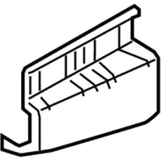 Bracket - rear bumper side lower, rh 86618A9000 HYUNDAI