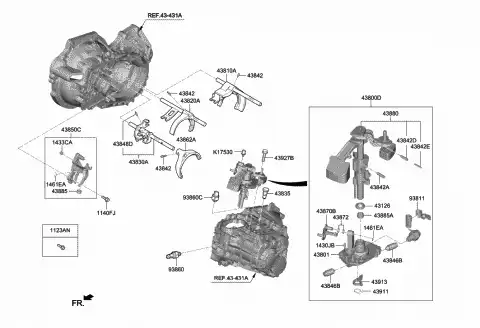Фонарь задний HYUNDAI / KIA 9386026600