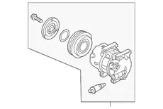 Компрессор кондиционера Carnival 14 97701A9000 HYUNDAI