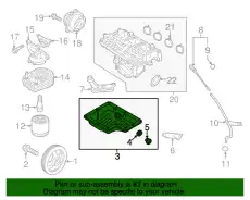 Поддон картера двигателя HYUNDAI / KIA 2151003801
