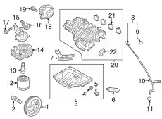 Поддон картера двигателя HYUNDAI / KIA 2151003801