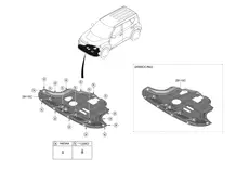 ЗАЩИТНАЯ ПАНЕЛЬ МОТОРНОГО ОТСЕКА 29110K0200 HYUNDAI