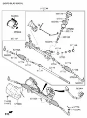 РЕЕЧНЫЙ РУЛЕВОЙ МЕХАНИЗМ 57700C5600 HYUNDAI
