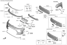 Решетка радиатора HYUNDAI / KIA 86351K0500