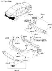 BRACKET, PLASTIC 866131M500 HYUNDAI