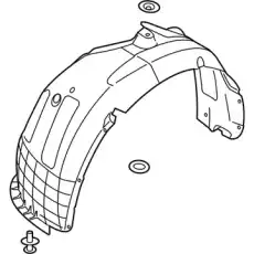 Подкрылок HYUNDAI / KIA 86812K0000