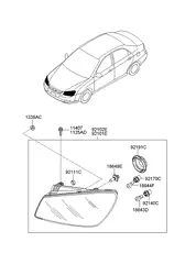 Фара HYUNDAI / KIA 921012F530