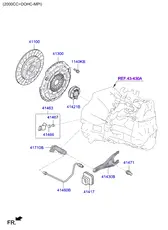 Диск сцепления KIA 4110032505