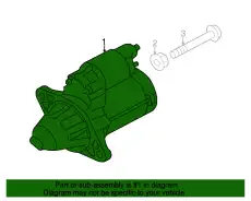 STARTER MOTOR ASSEMBLY 23300AA71A SUBARU