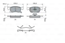 Тормозные колодки дисковые BOSCH 0 986 424 332