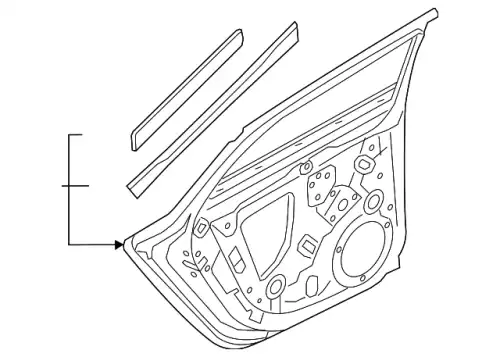 Дверь 8W9833051B VAG