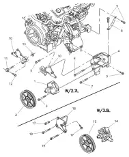 Насос гидроусилителя руля MOPAR 4782146AC