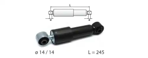 CABIN SHOCK ABSORBER REAR AC7003 ERREVI