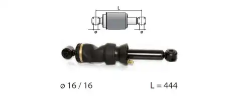 CABIN SHOCK ABS.C/W AIR BELLOW AC7028 ERREVI