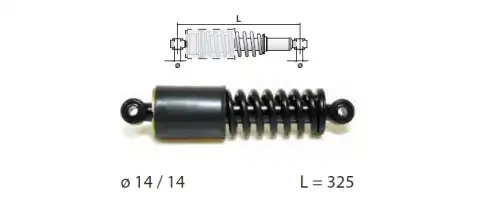 CABIN SHOCK ABSORBER REAR AC7080 ERREVI