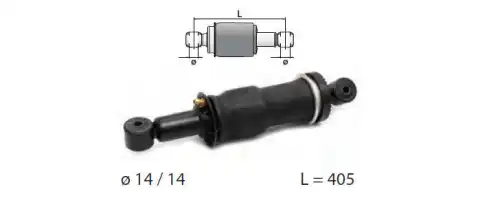 CABIN SHOCK ABS C/W AIR BELLOW AC7201 ERREVI