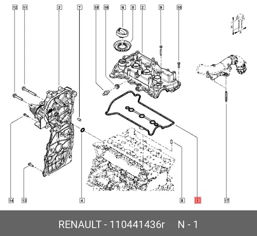 xJOINT CULASSE 110441436R RENAULT