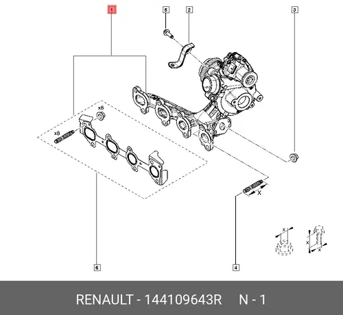 TURBOCOLLECTEUR 144109643R RENAULT