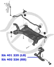 Рычаг подвески HANSE HA 402 220