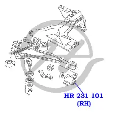 HR 202 174 - Hanse Cайлентблок задней балки
