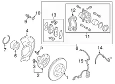 Brake assy - front, rh 58130A5000 HYUNDAI