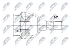 ШРУС наружный NTY NPW-PL-066