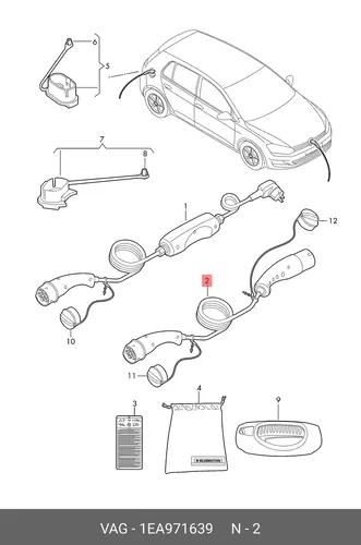 LADEKABEL 1EA971639 VAG