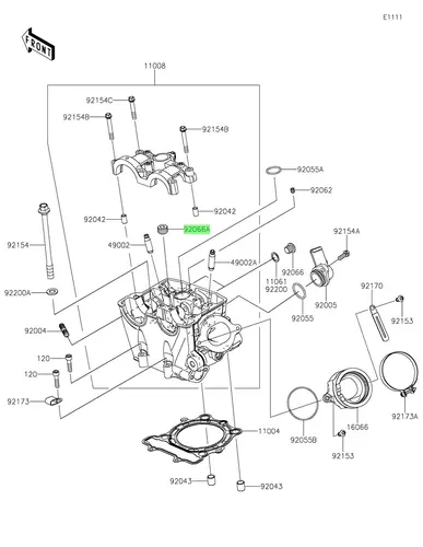 920663777 PLUG,10X16.6 KAWASAKI