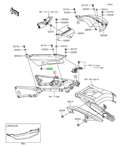 RIVET/заклепка 920391289 KAWASAKI