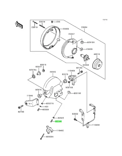 SPRING 921441417 KAWASAKI
