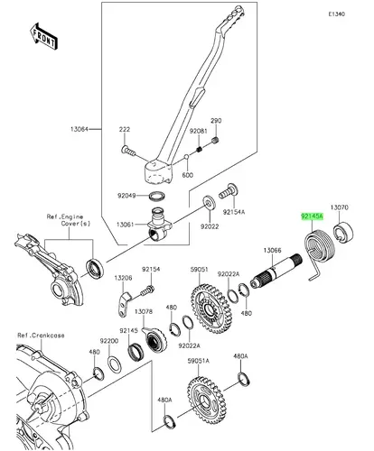 SPRING,RETURN 921451668 KAWASAKI