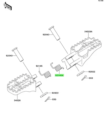 SPRING,STEP,RH 921451352 KAWASAKI