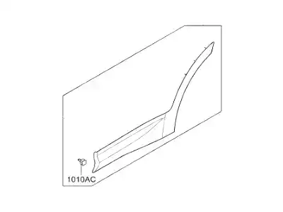 BY3GARNISH ASSY-RR DR SIDE,RH 87732B8500GAL MOBIS